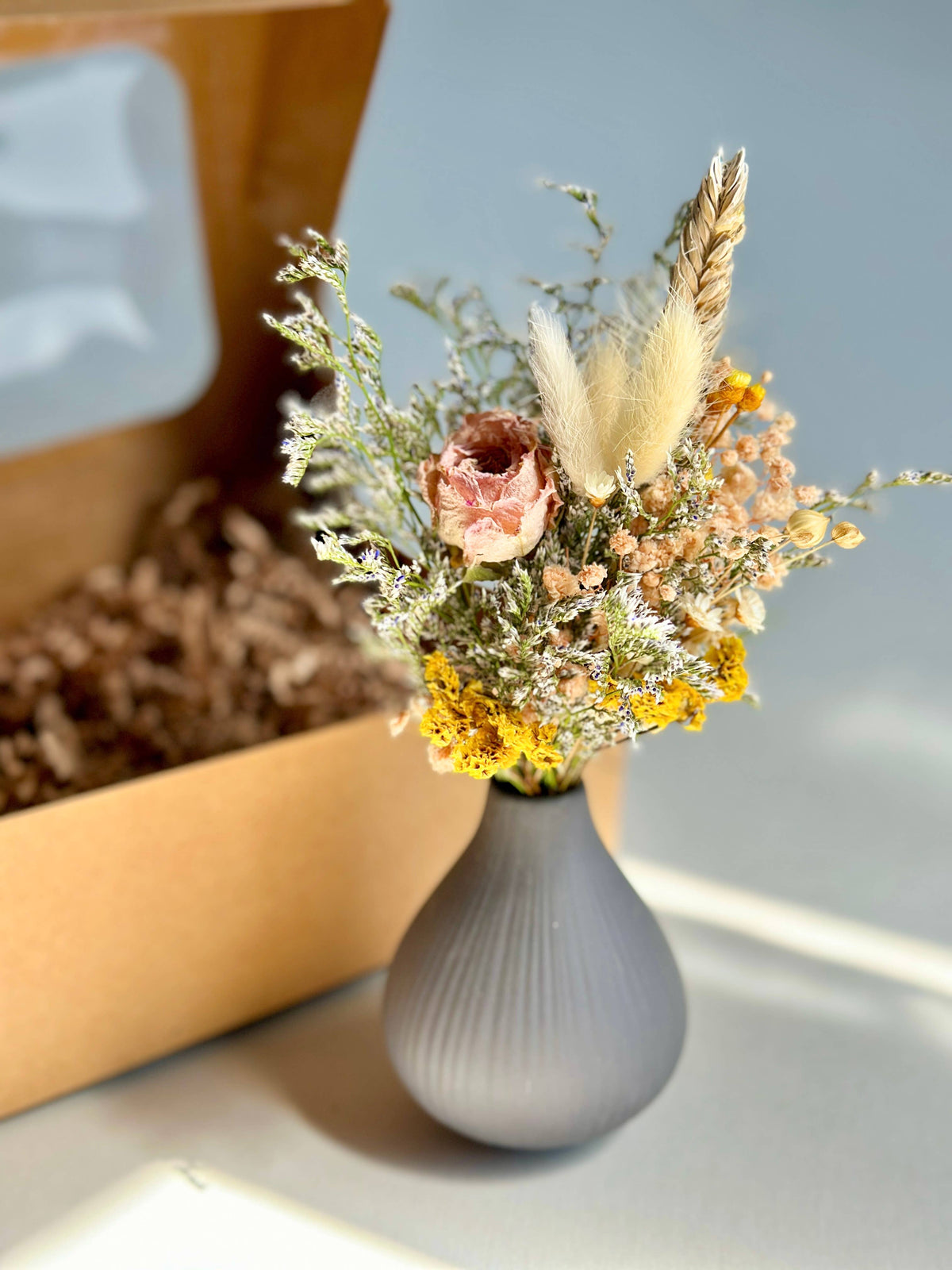Bouquet in Green Vase