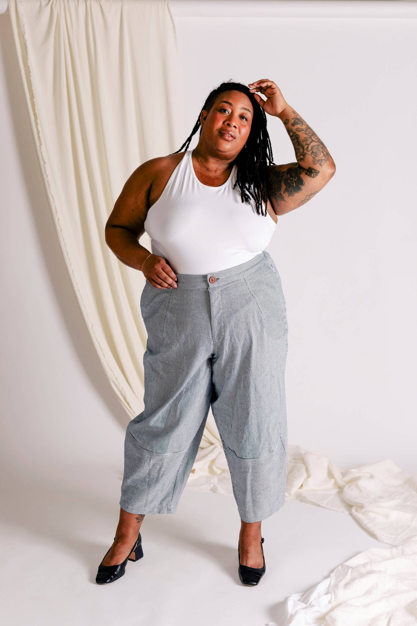 Spencer Barrel Pant - Denim
