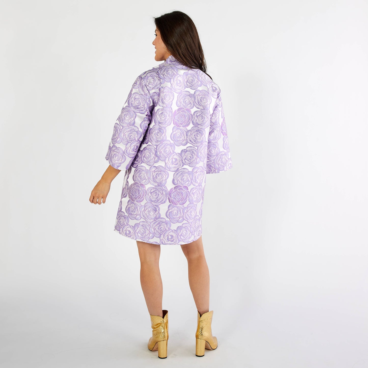 Keri Jacquard Rose Dress