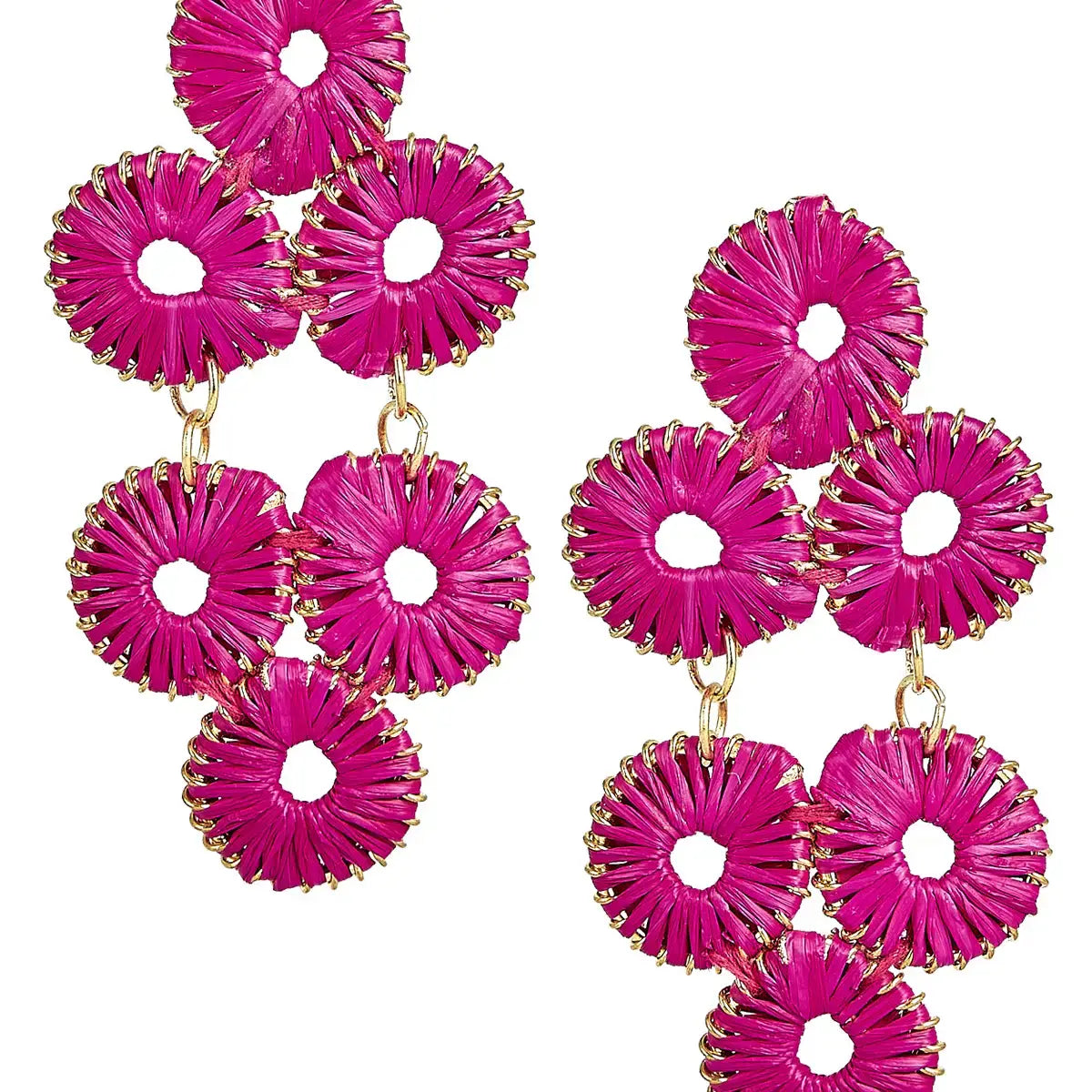 Ginger Straw Earring