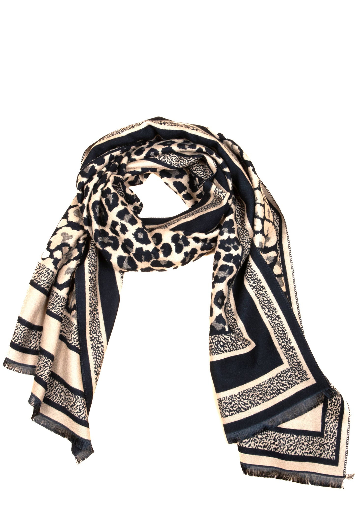 Reversible Leopard Pattern Scarf