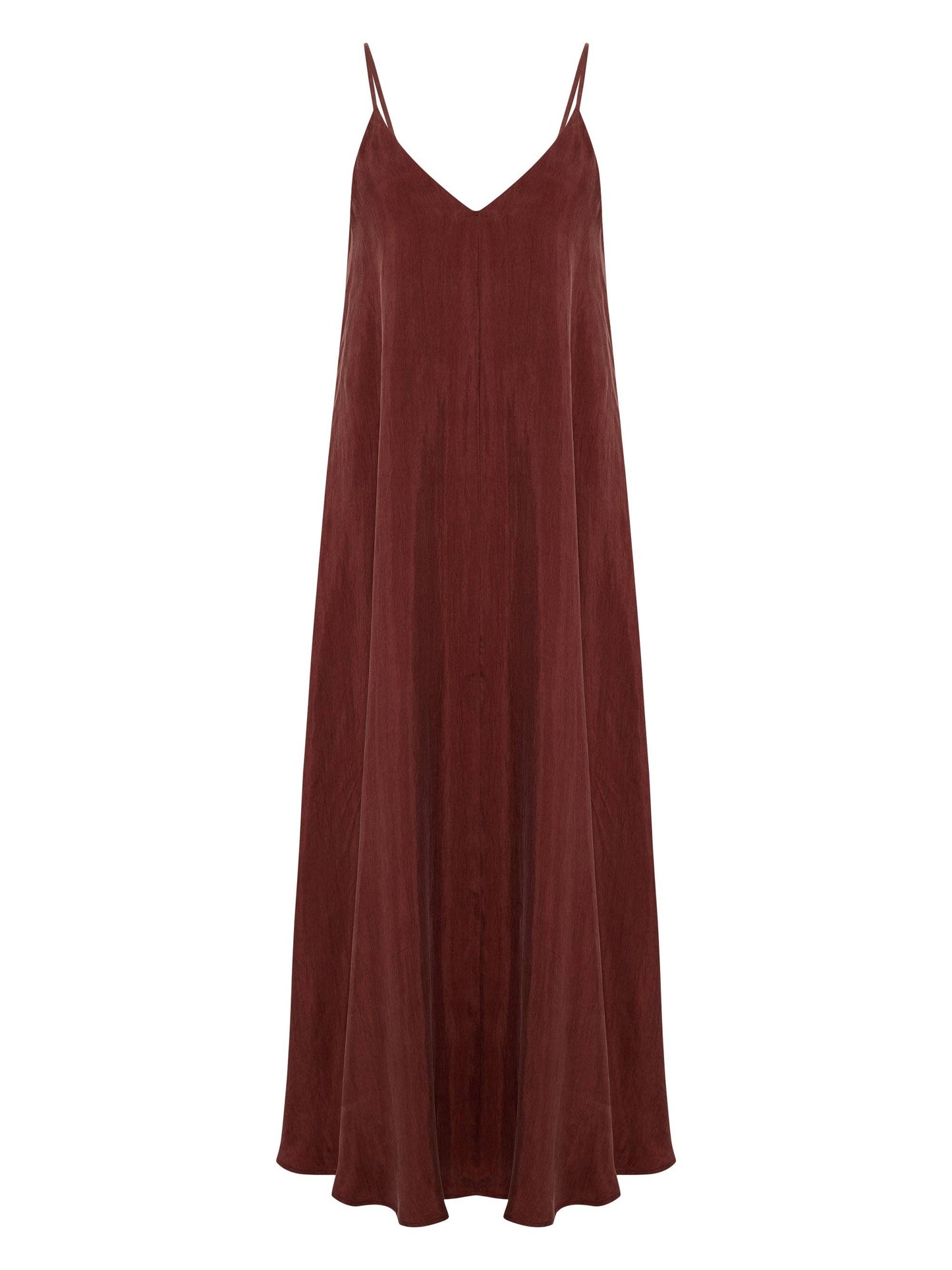 Lucid Flow Maxi Dress - Burgundy