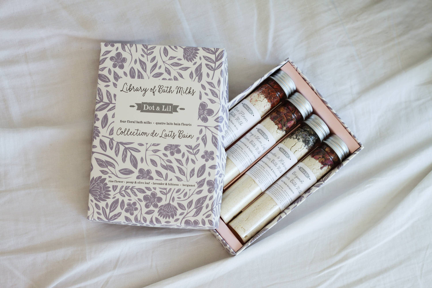 Library of bath milks gift set