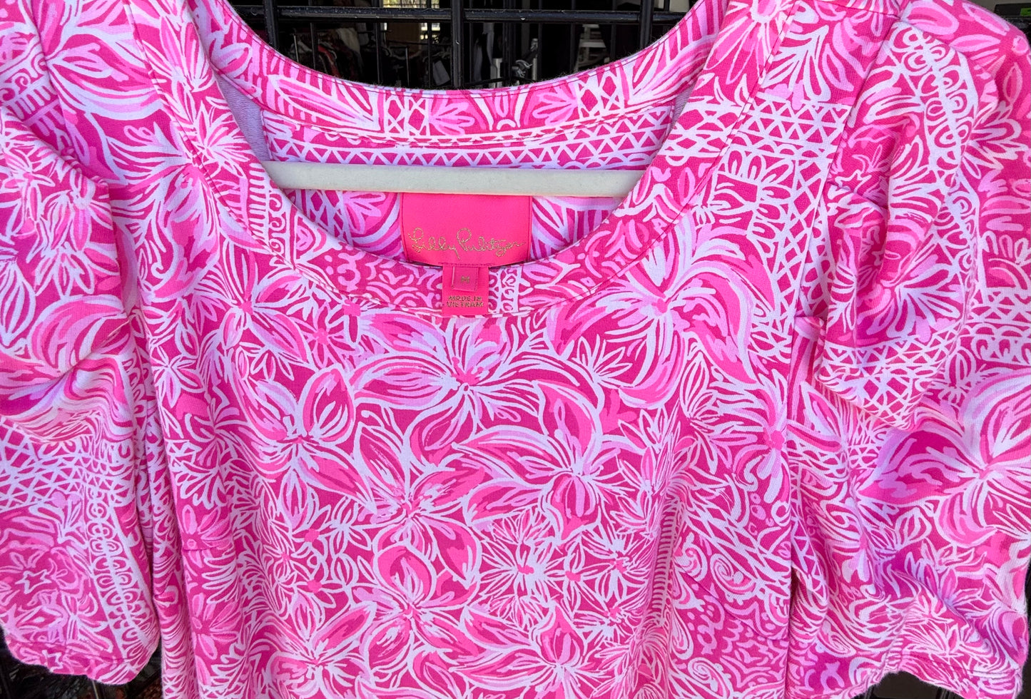 Lilly Pulitzer Pink Floral Shift Dress - Luxury Consignment