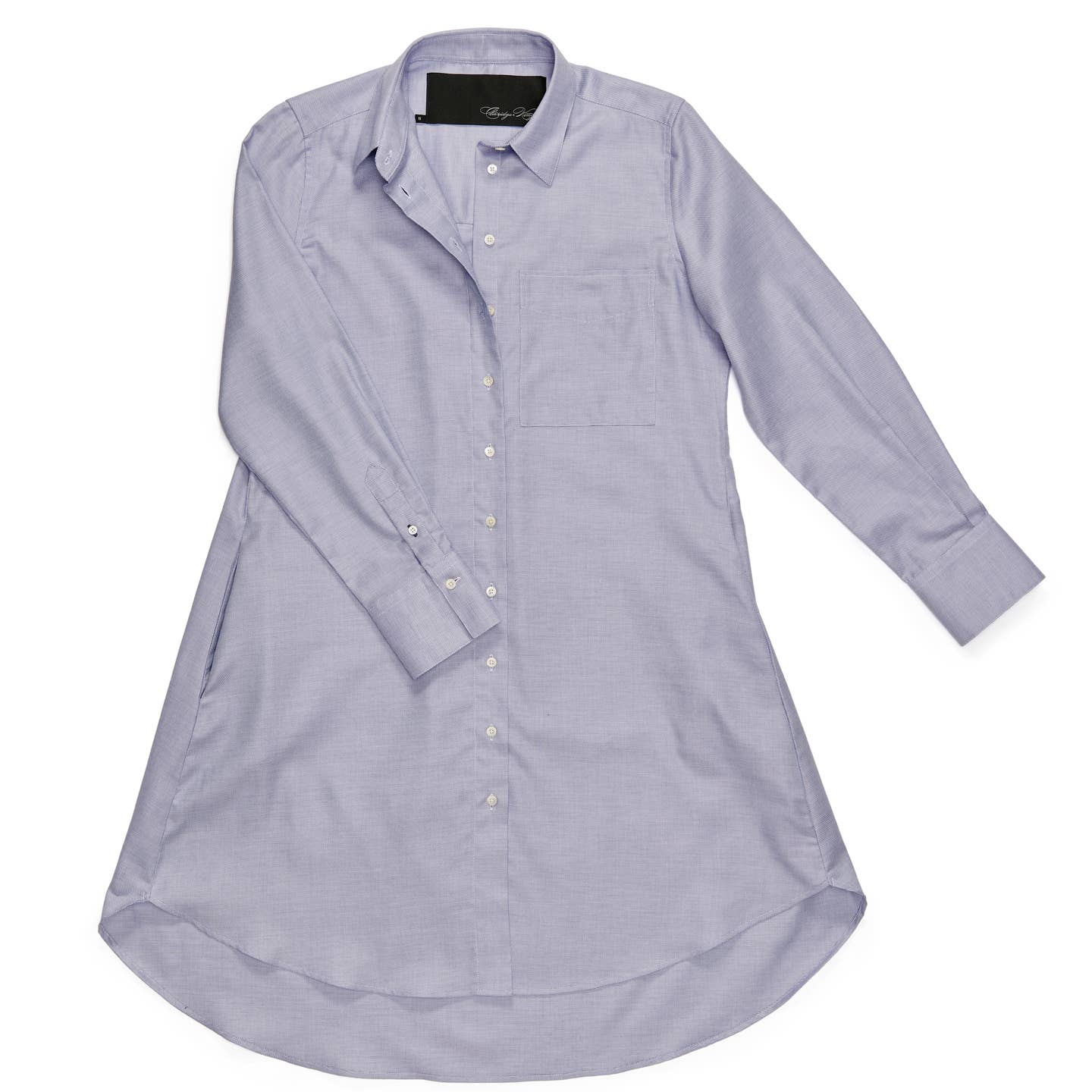 The Boyfriend Dress in Blue Weave