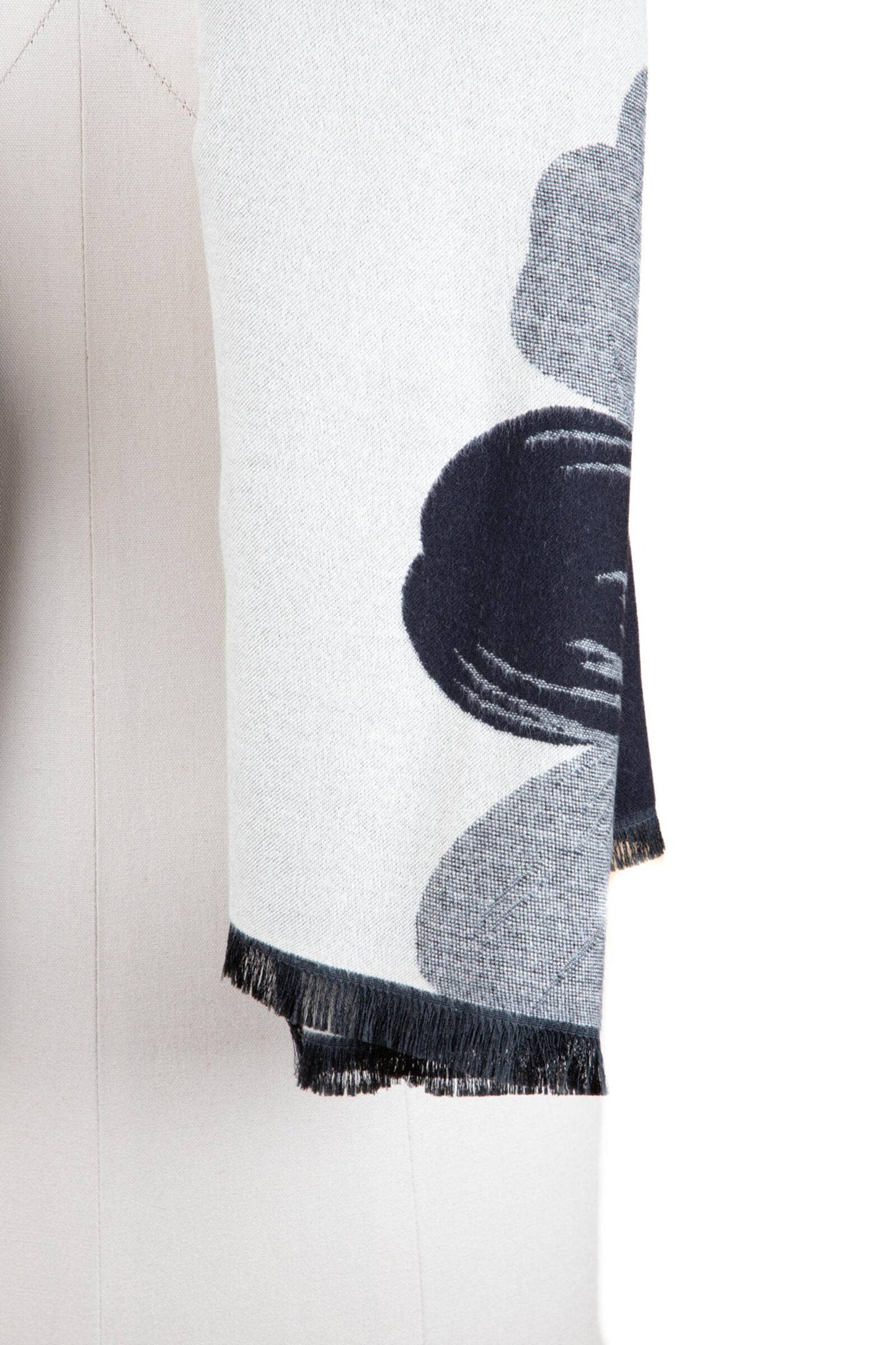Reversible Floral Motif Scarf