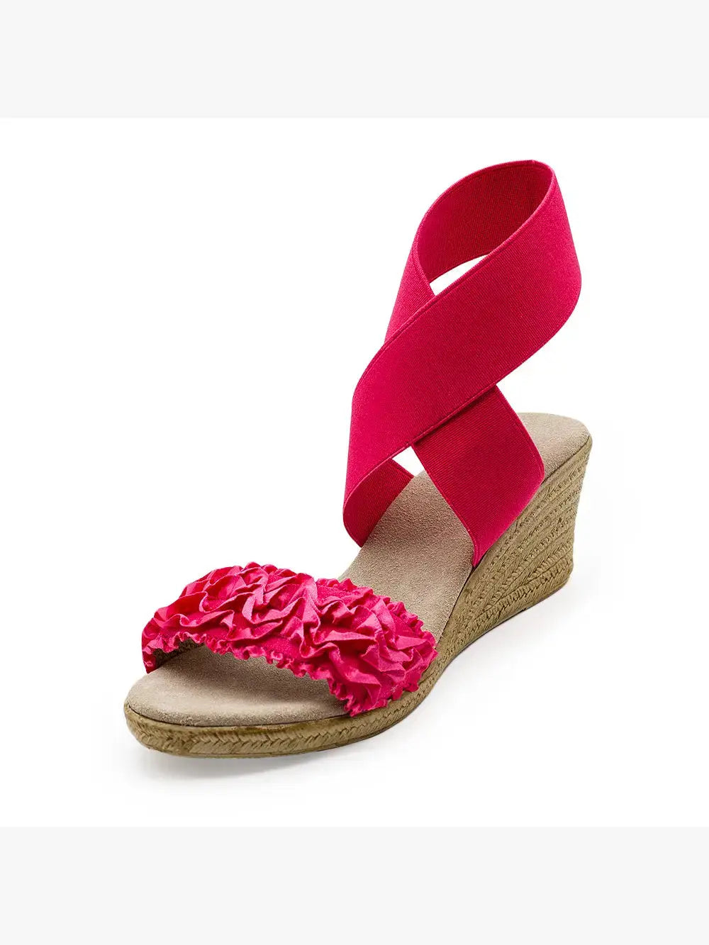 Carolina - Wrap-Up Ankle Espadrille Wedge