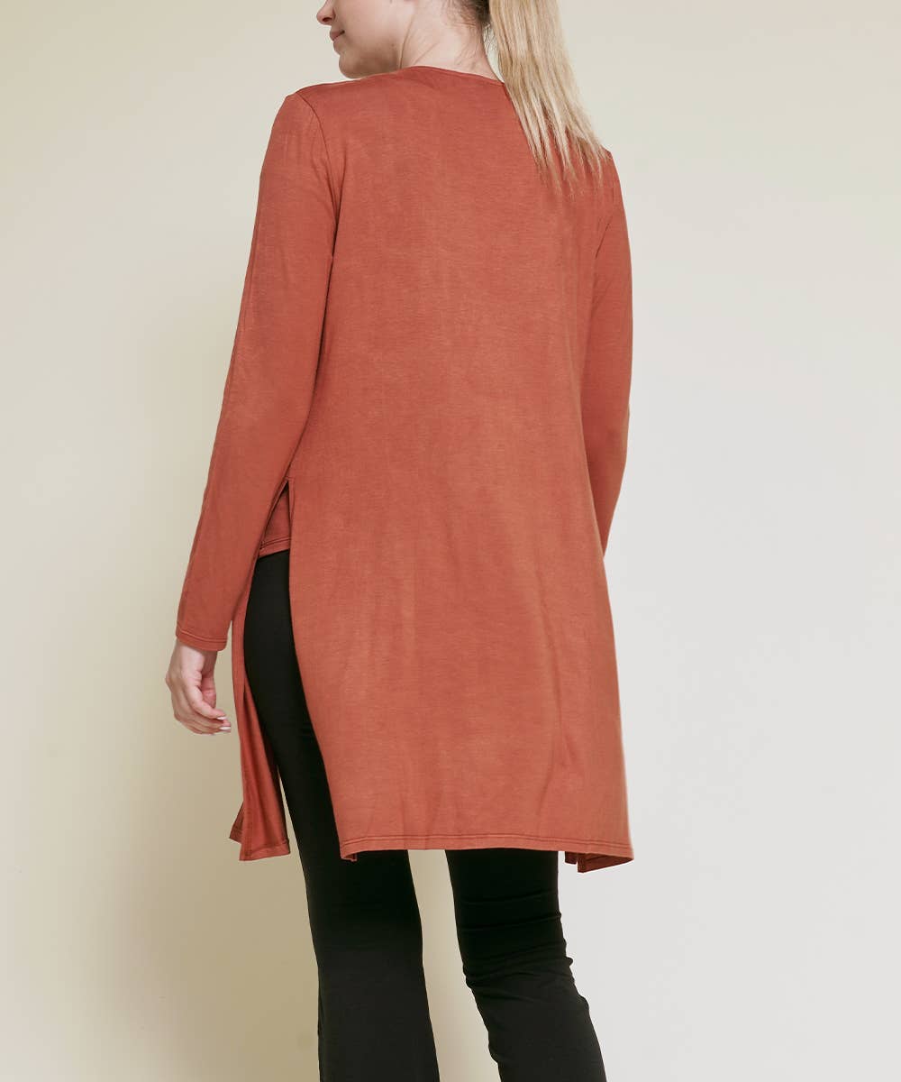 BAMBOO LONG OPEN CARDIGAN