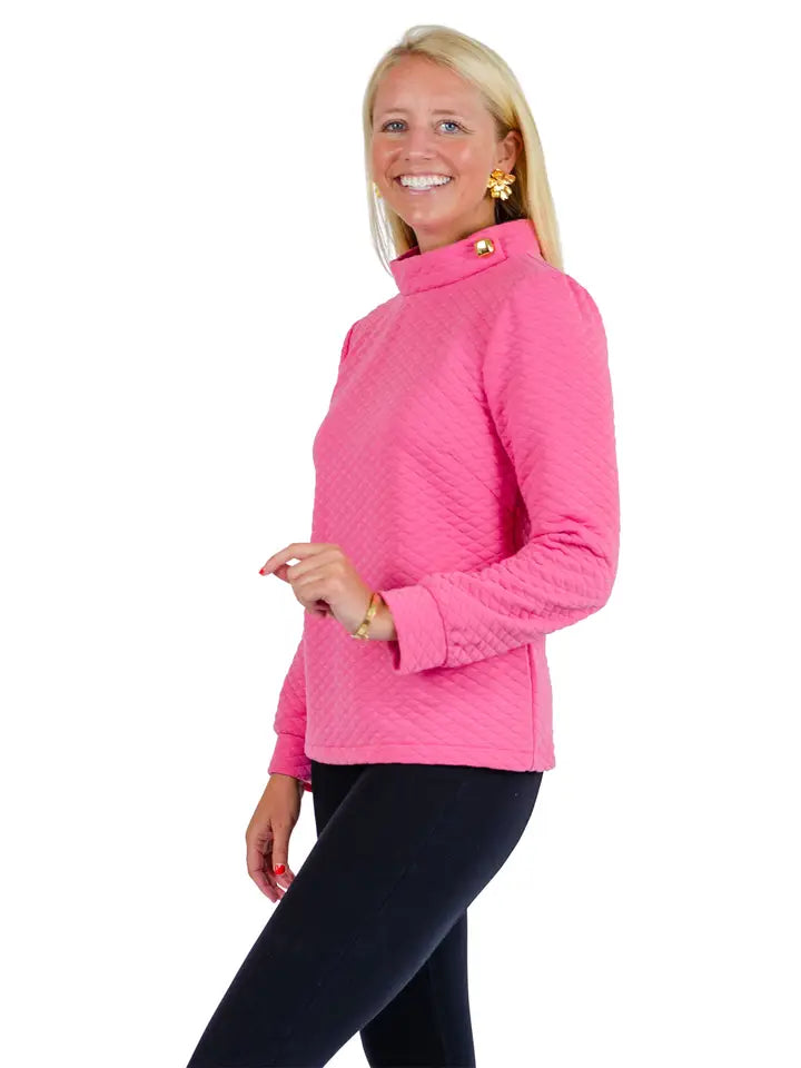 Camilla Top - Quilted Knit Top