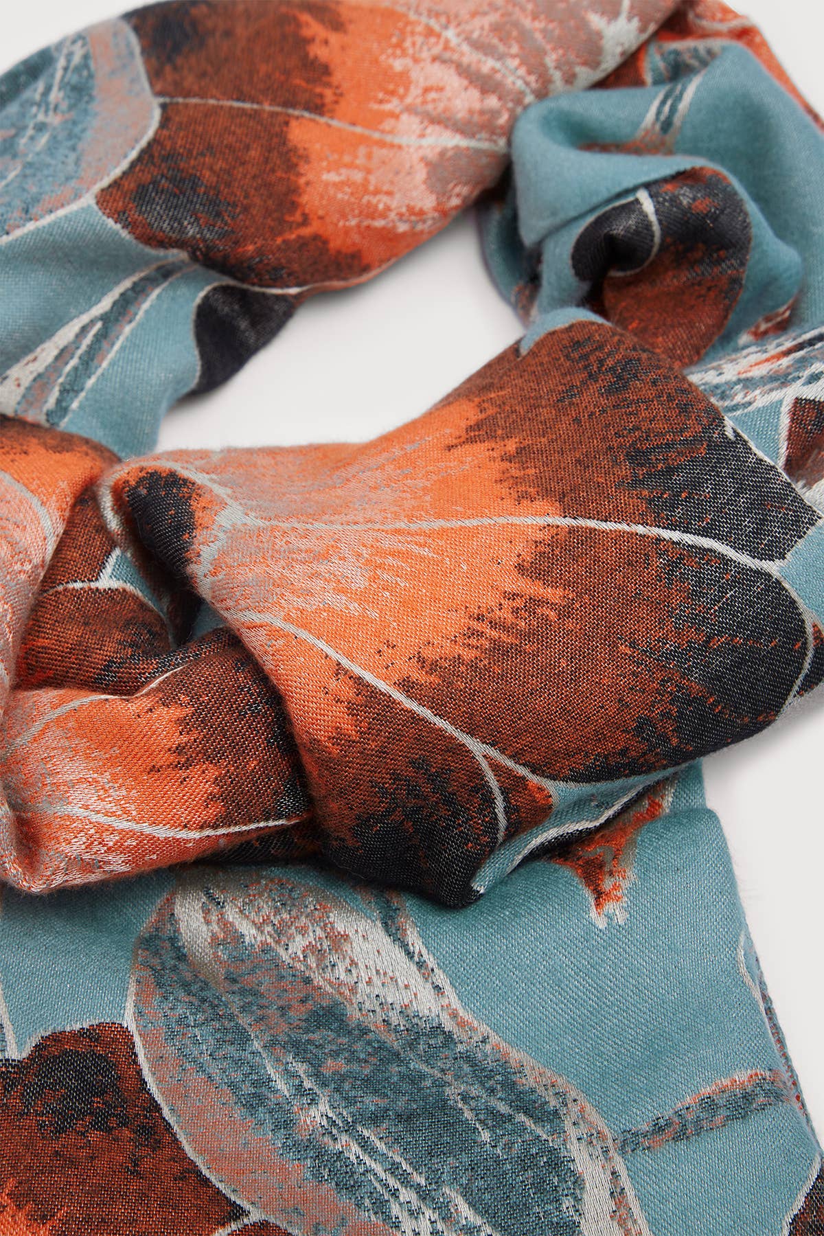 Reversible Blooming Botanical Scarf