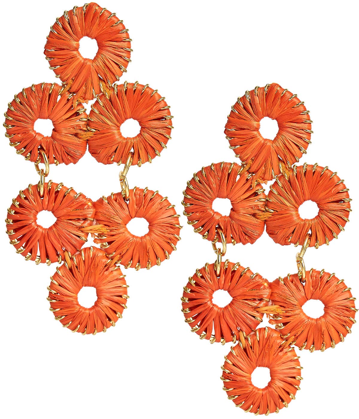 Ginger Straw Earring