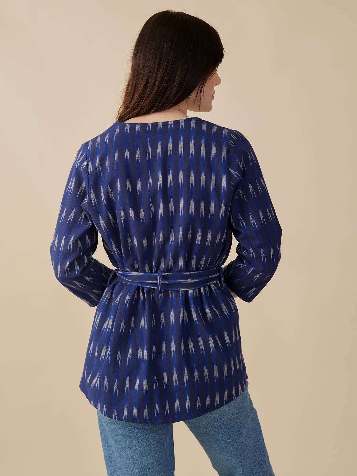 Crossroads Jacket Sapphire Ikat