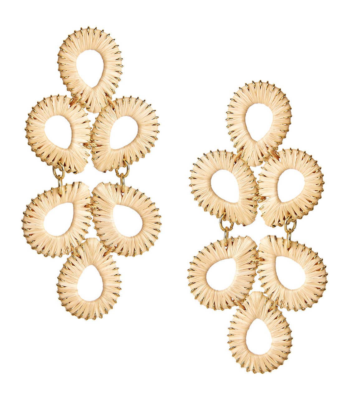 Ginger Straw Earring
