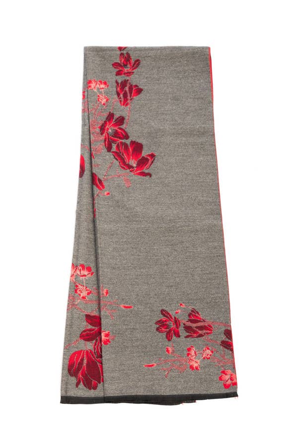 Floral Printed Reversible Scarf
