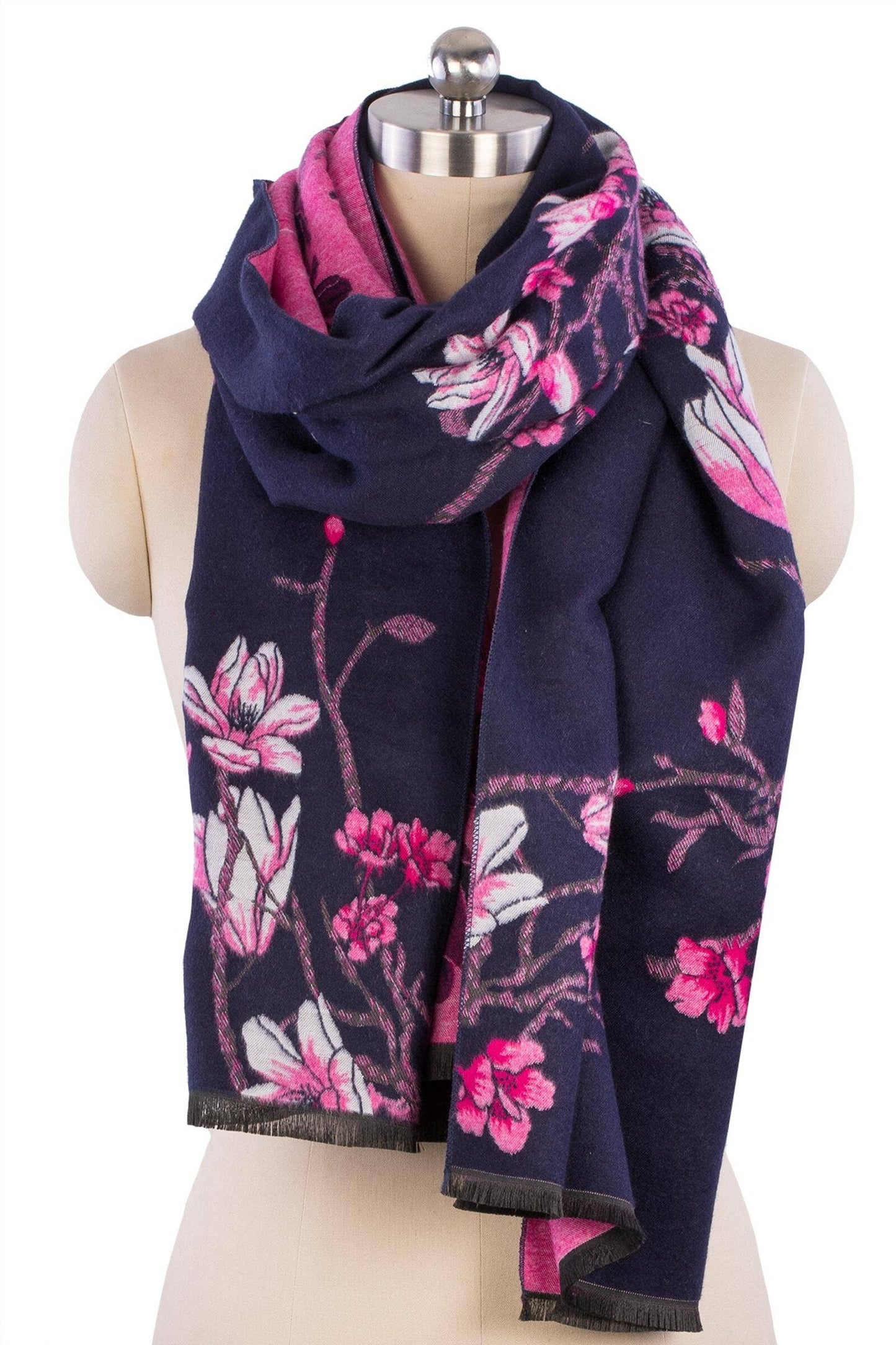 Floral Printed Reversible Scarf