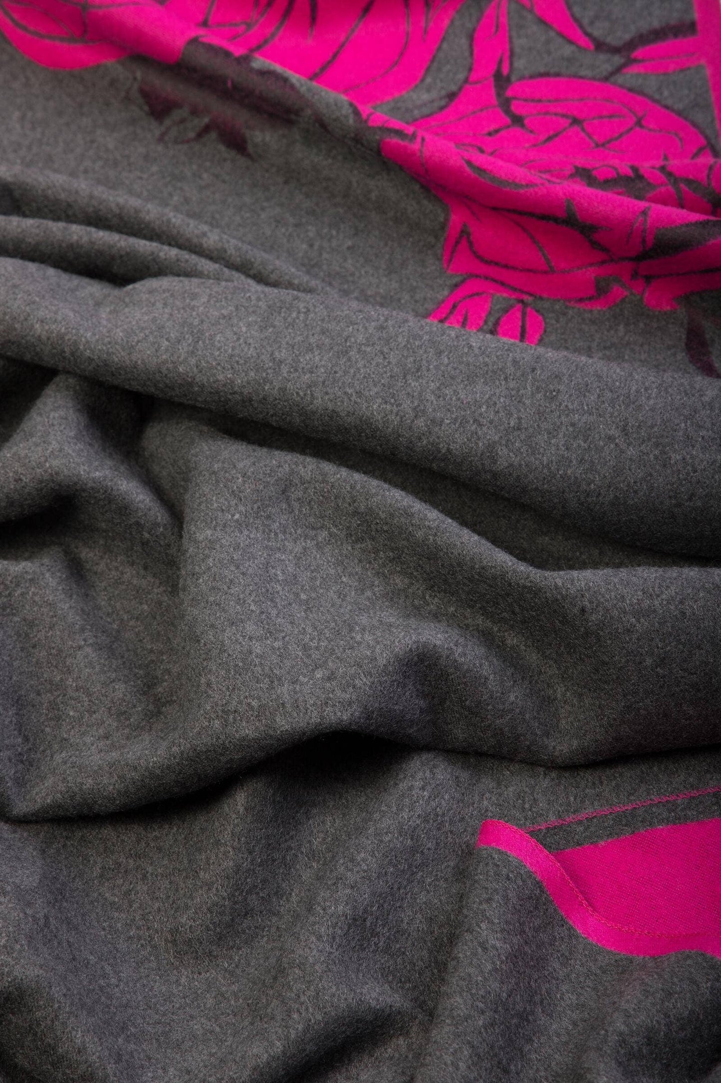 Fiore Reversible Rose Pattern Scarf