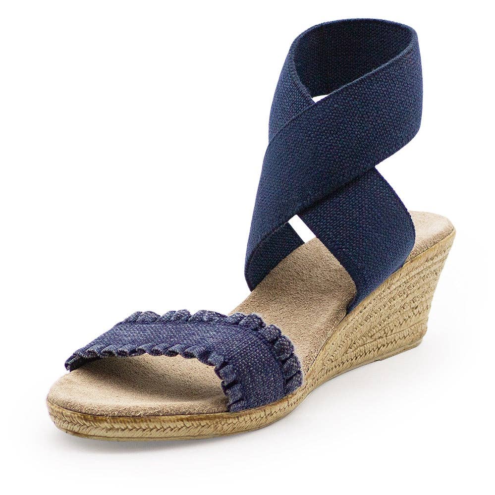 Carolina - Wrap-Up Ankle Espadrille Wedge