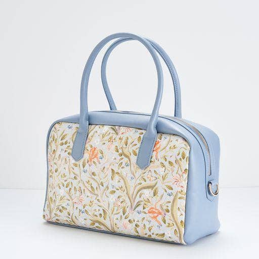 Eloise Large Bowling Purse - Iris Blue