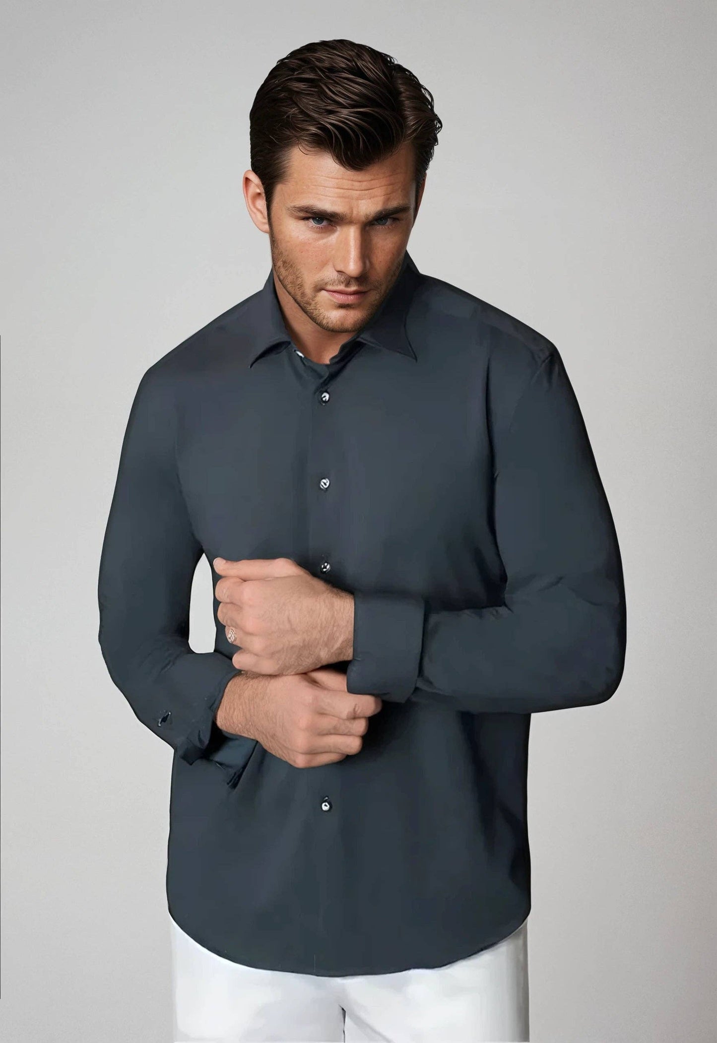Buki + CINQO 'Single Shot' Long Sleeve Shirt Blue Night