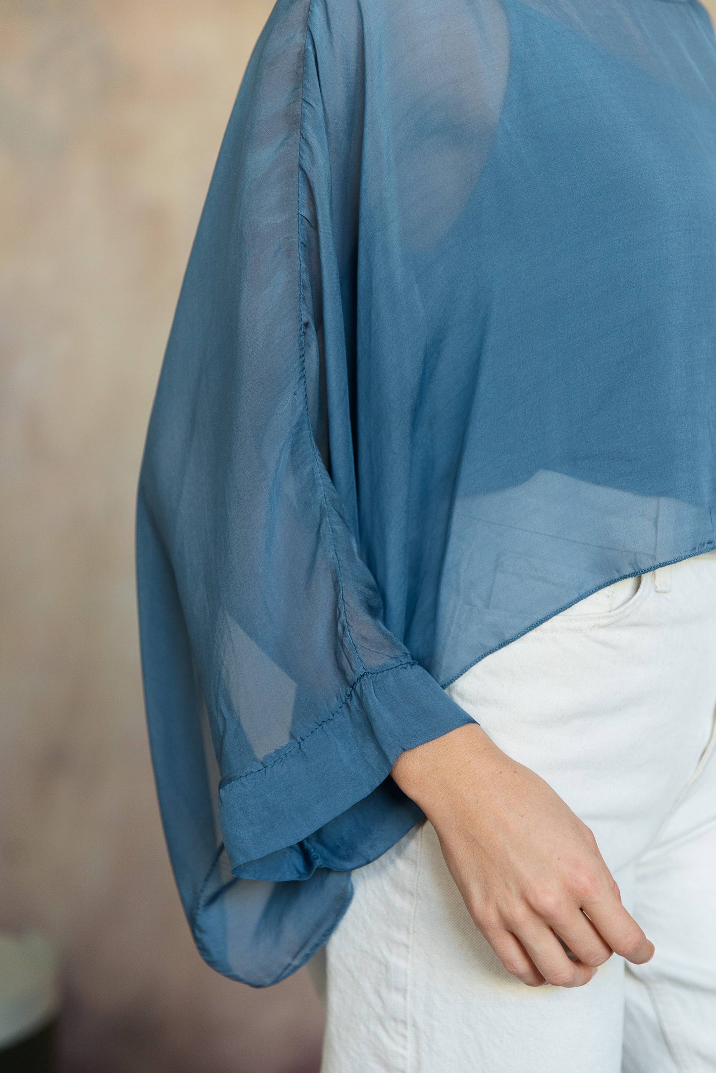 Mona Italian Silk Topper