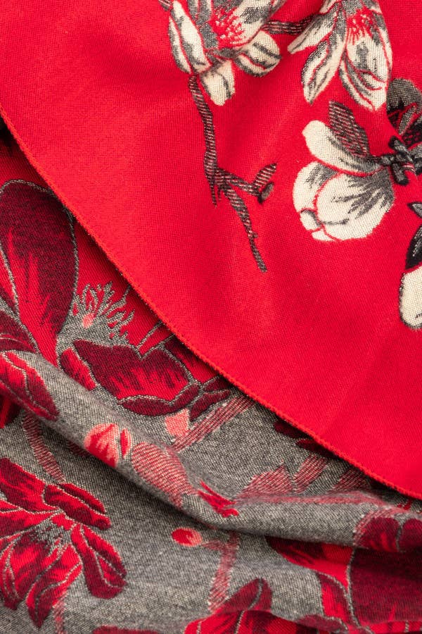 Floral Printed Reversible Scarf