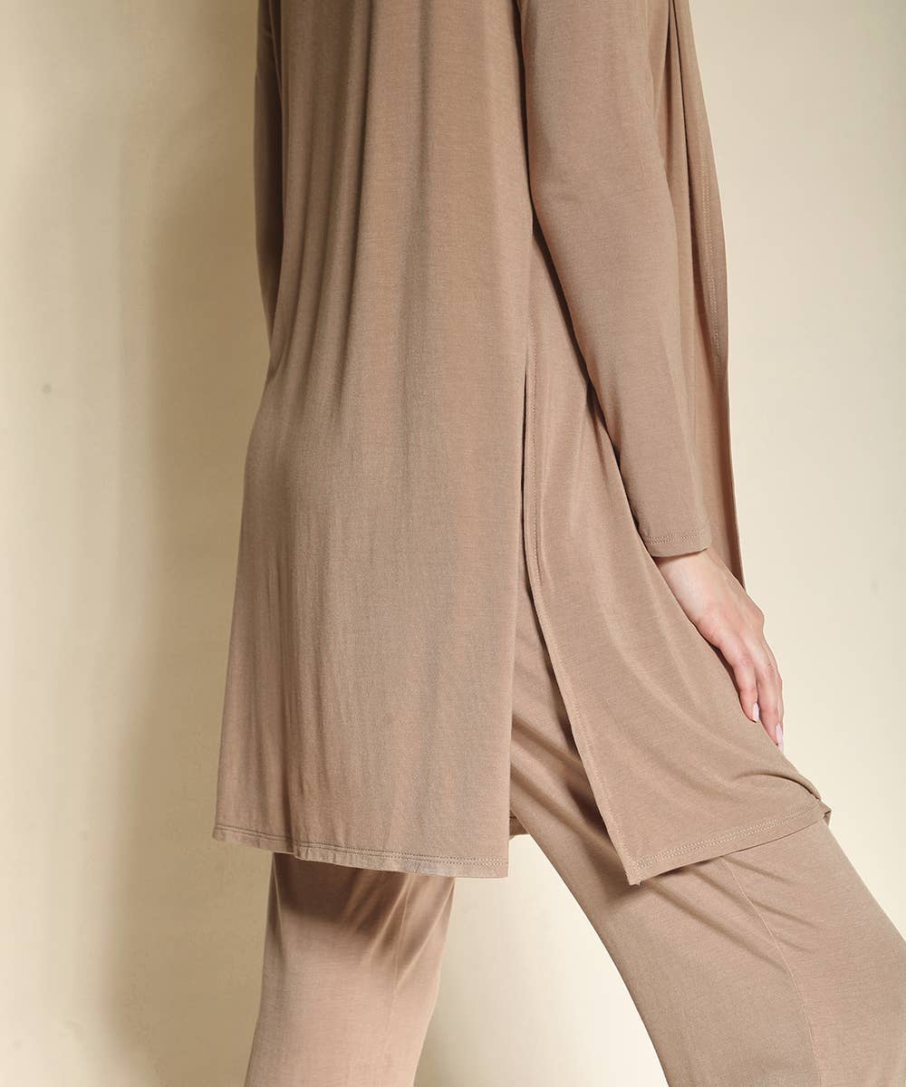 BAMBOO LONG OPEN CARDIGAN