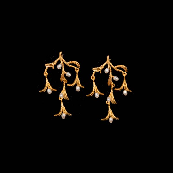 Night Willow Chandelier Post Earrings