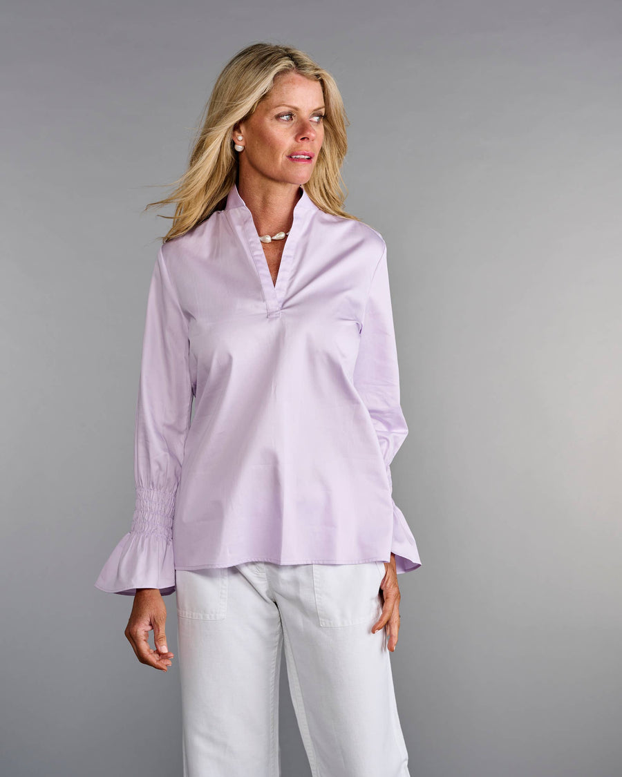 The Smocked Tunic in Lilac
