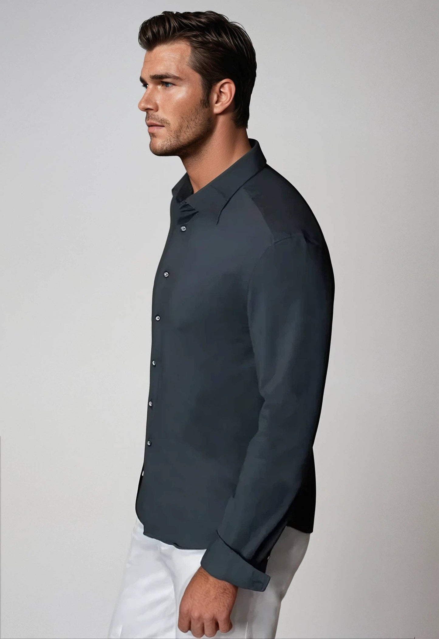 Buki + CINQO 'Single Shot' Long Sleeve Shirt Blue Night