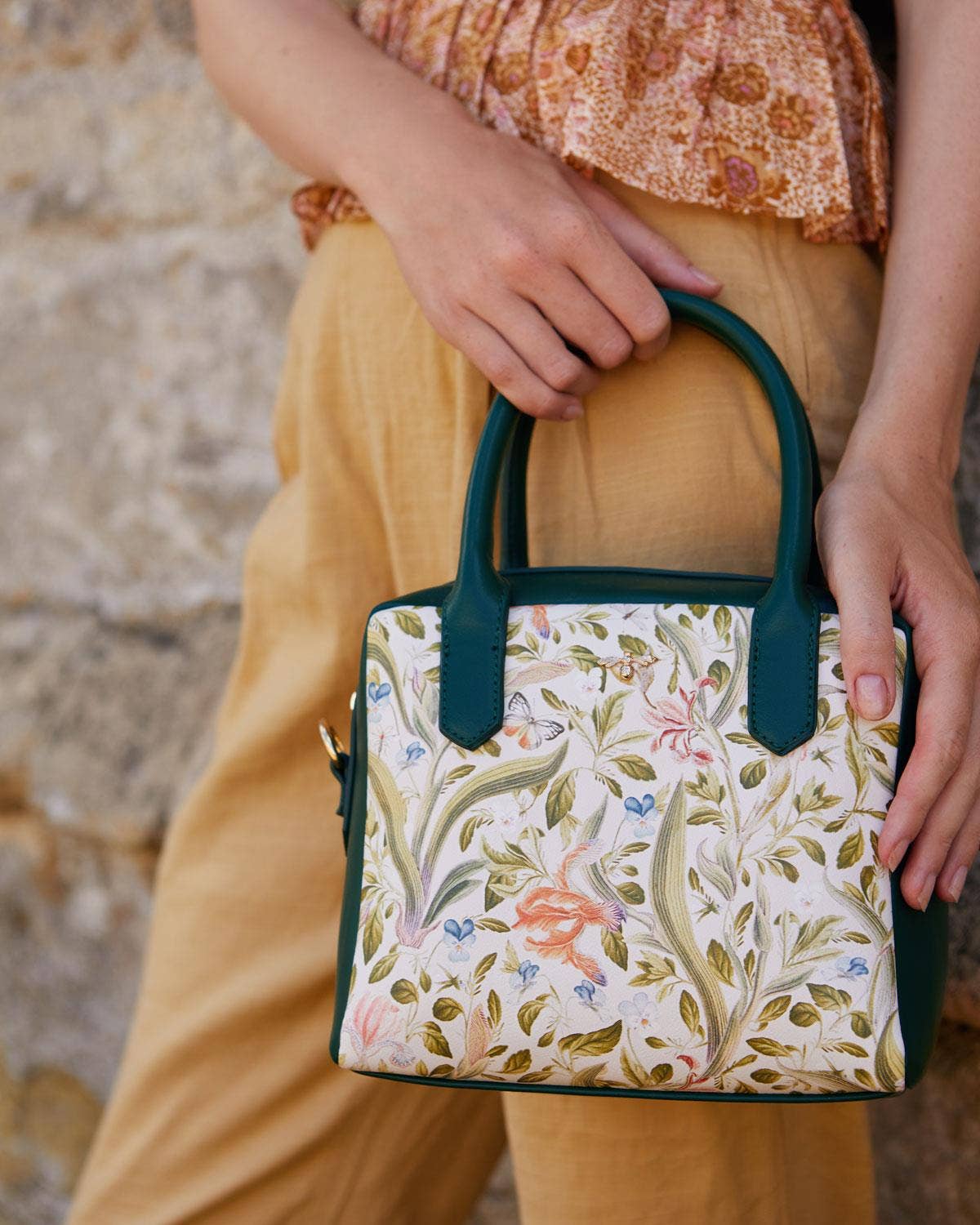 Eloise Mini Bowling Bag Iris Green
