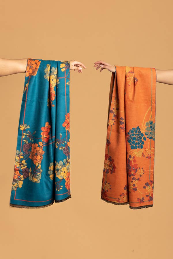 Reverse Garden Scarf
