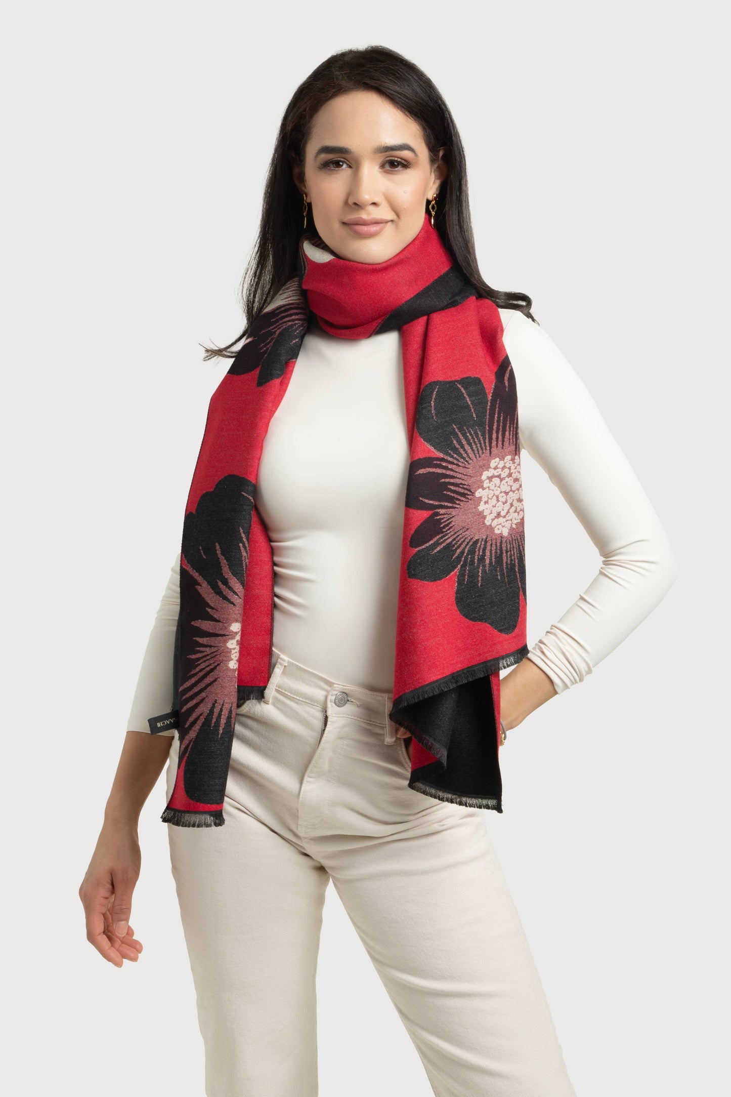 Fresh Floral Reversible Scarf