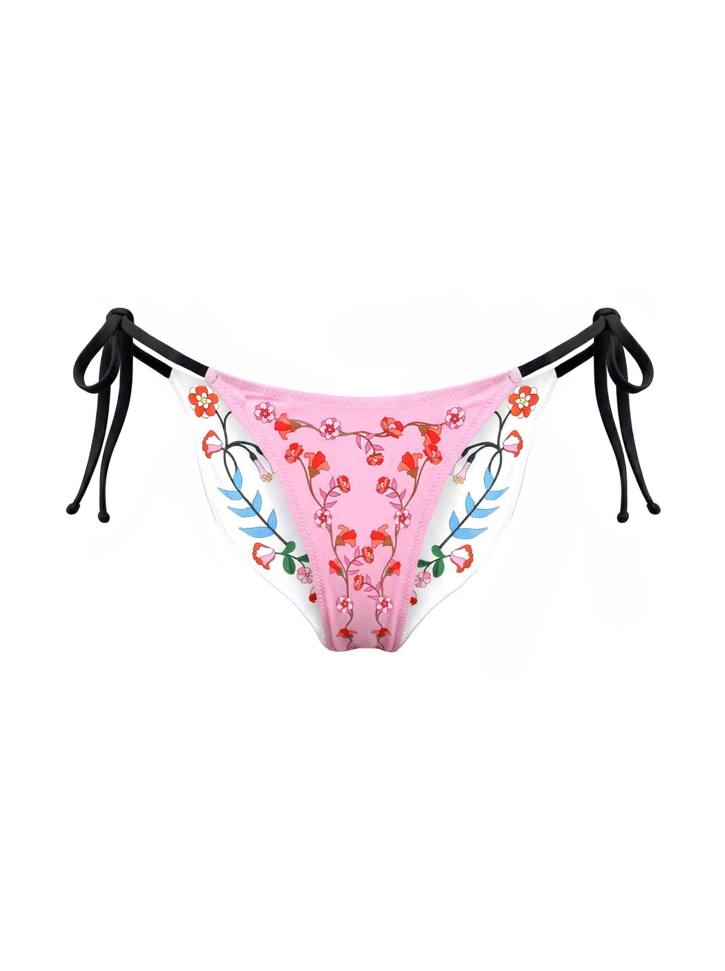 Wild Rose Reversible Tie Side Bottom