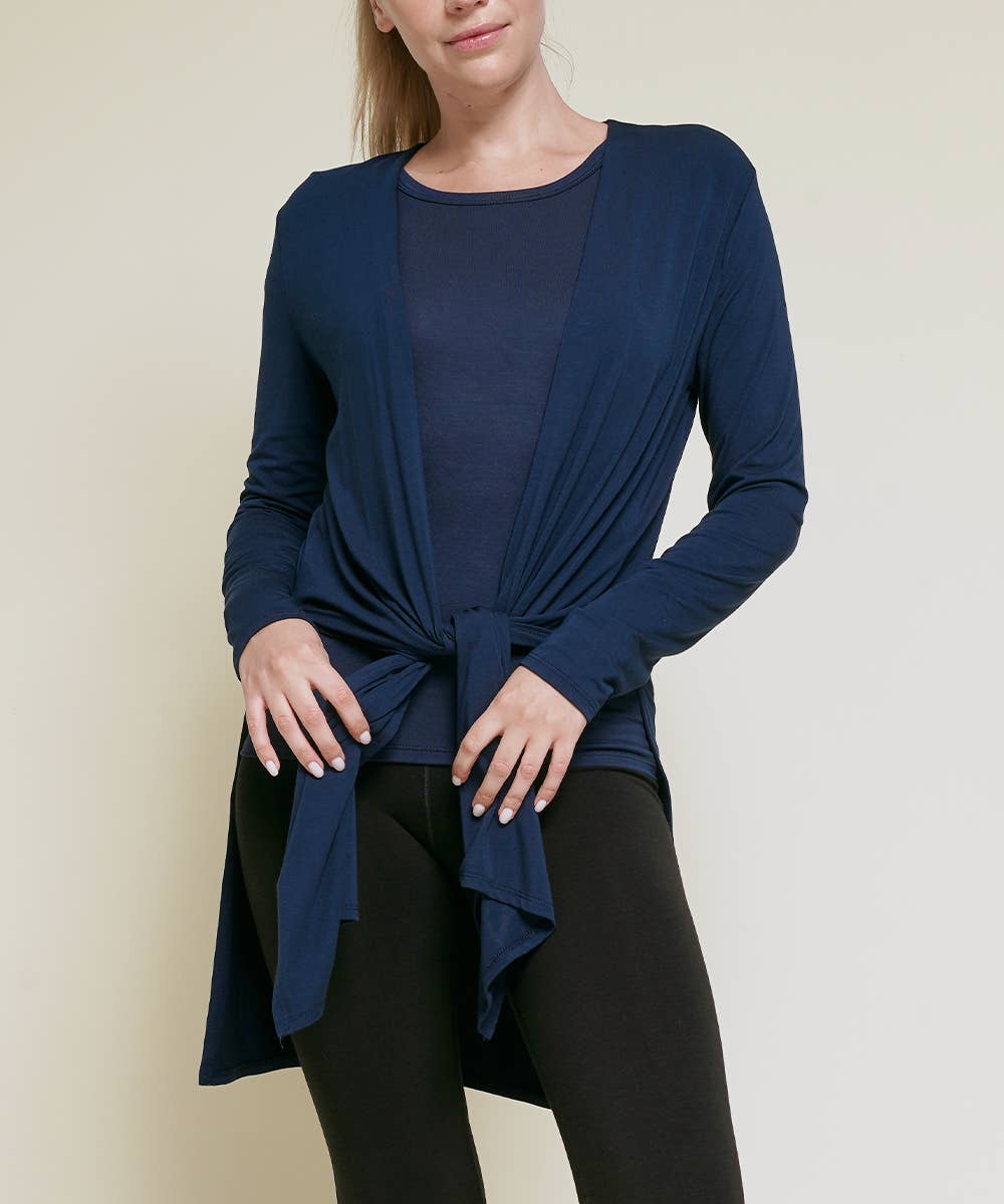 BAMBOO LONG OPEN CARDIGAN