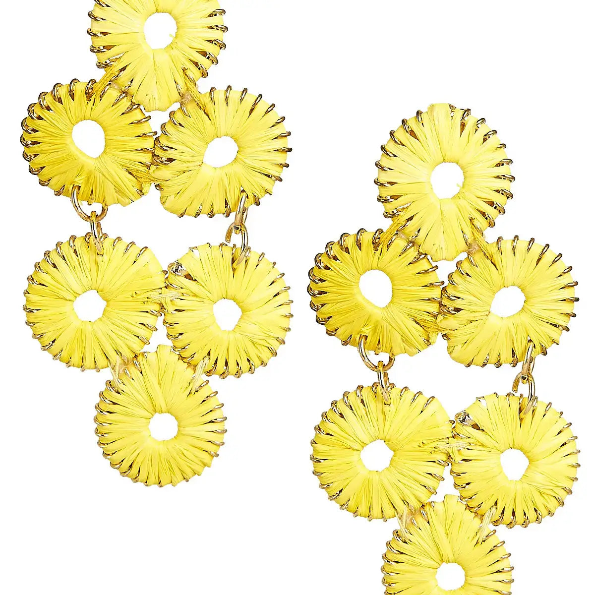 Ginger Straw Earring