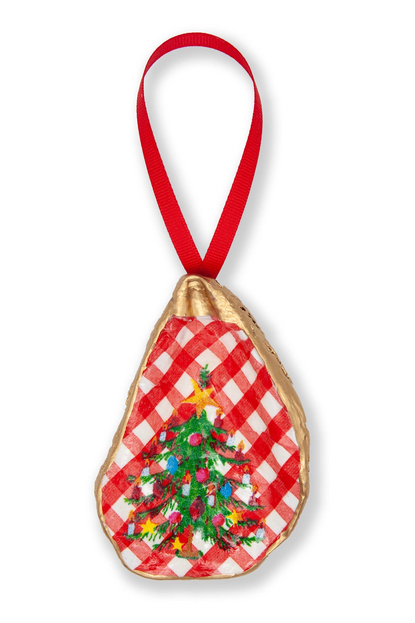 Ornament - Christmas Red Cheque