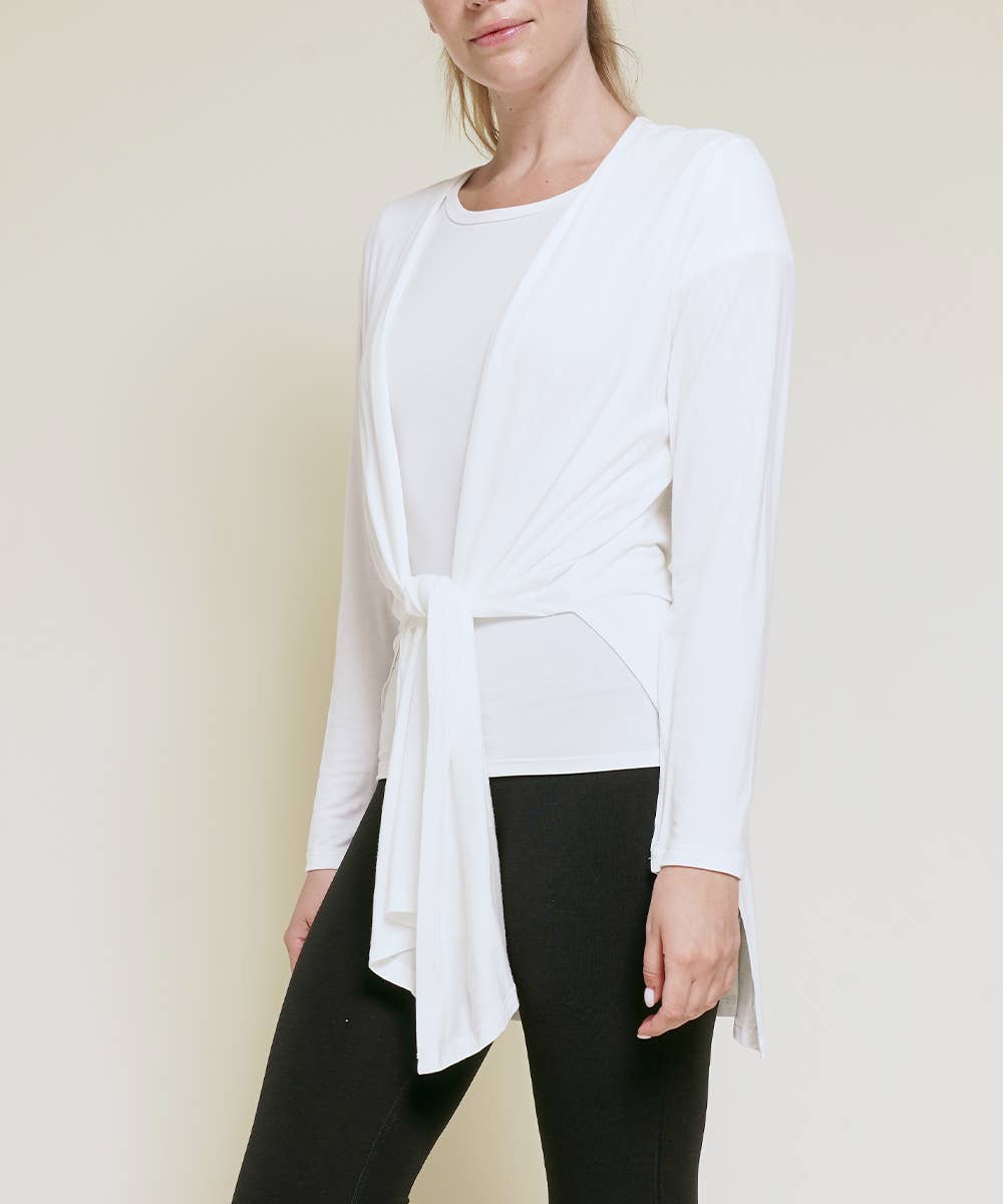 BAMBOO LONG OPEN CARDIGAN