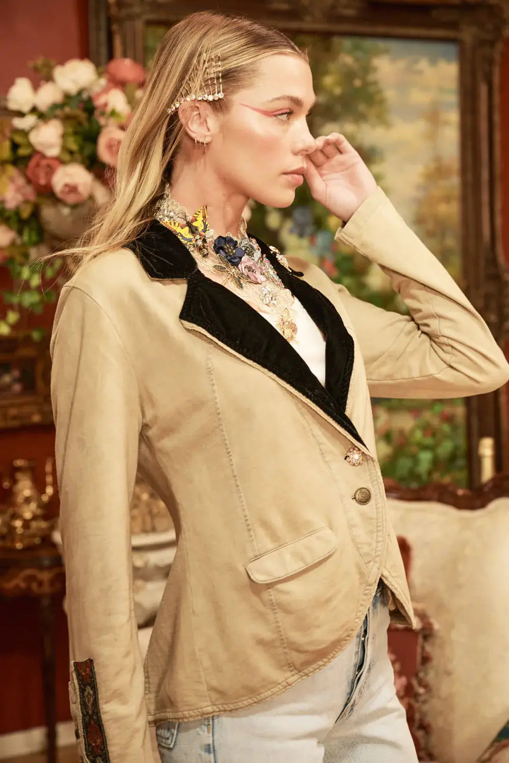 Colonel French Terry Knitted Jacket - Blazer