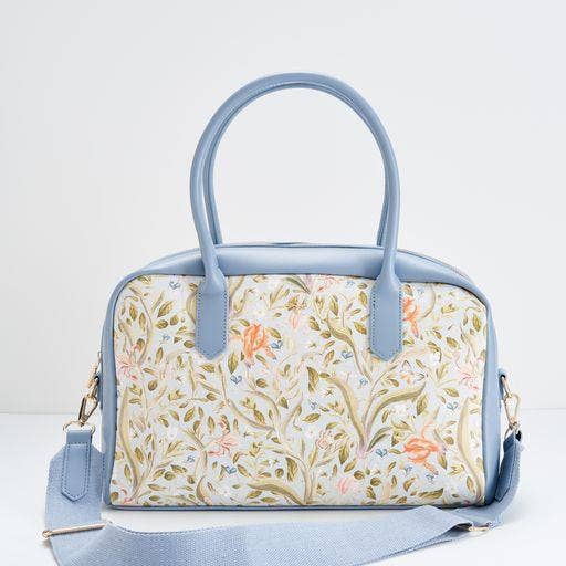 Eloise Large Bowling Purse - Iris Blue