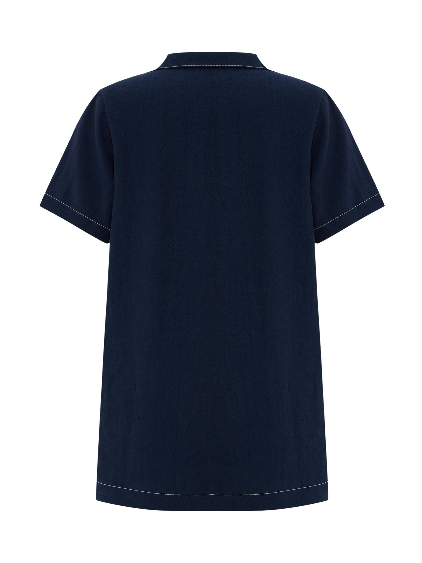 Mae Popover Mini Dress - Navy