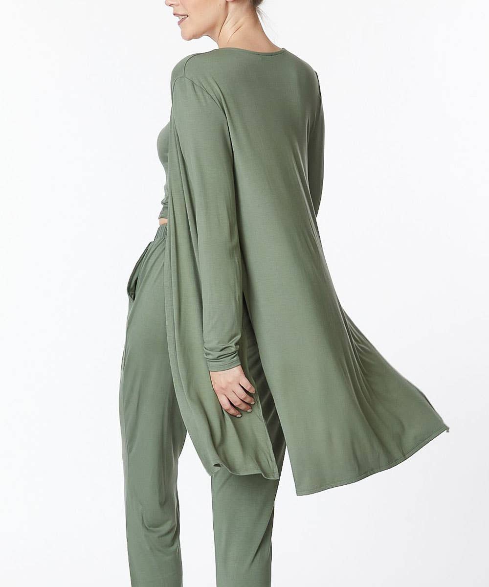 BAMBOO LONG OPEN CARDIGAN