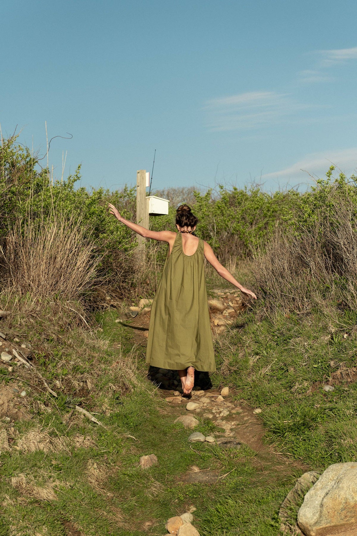 Birdie Dress Olive Green