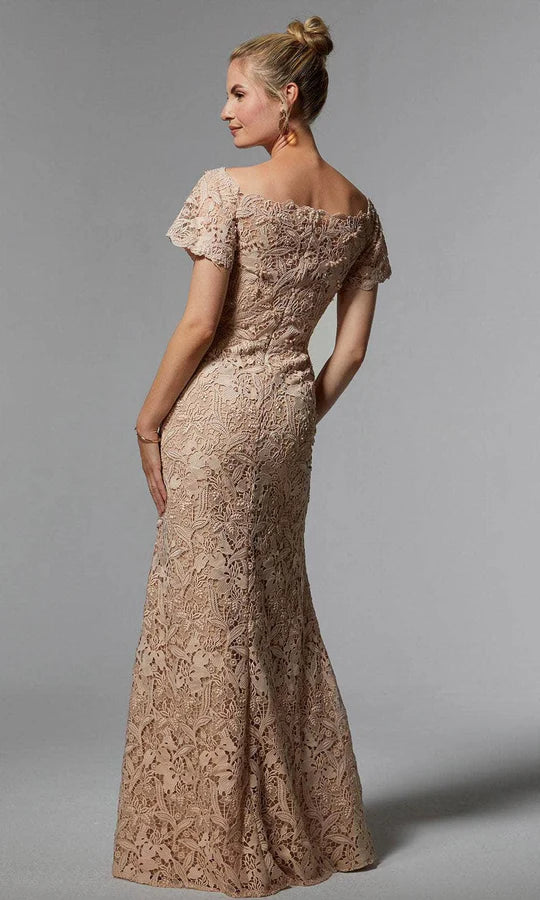 Champagne Evening Gown by MGNY
