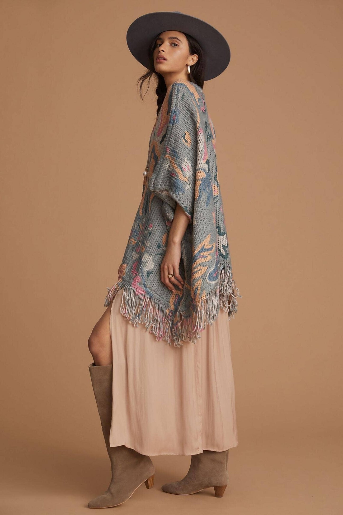 Knit Tassel Kimono