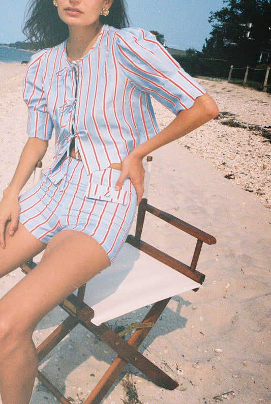 Scalloped Top Harbor Stripe
