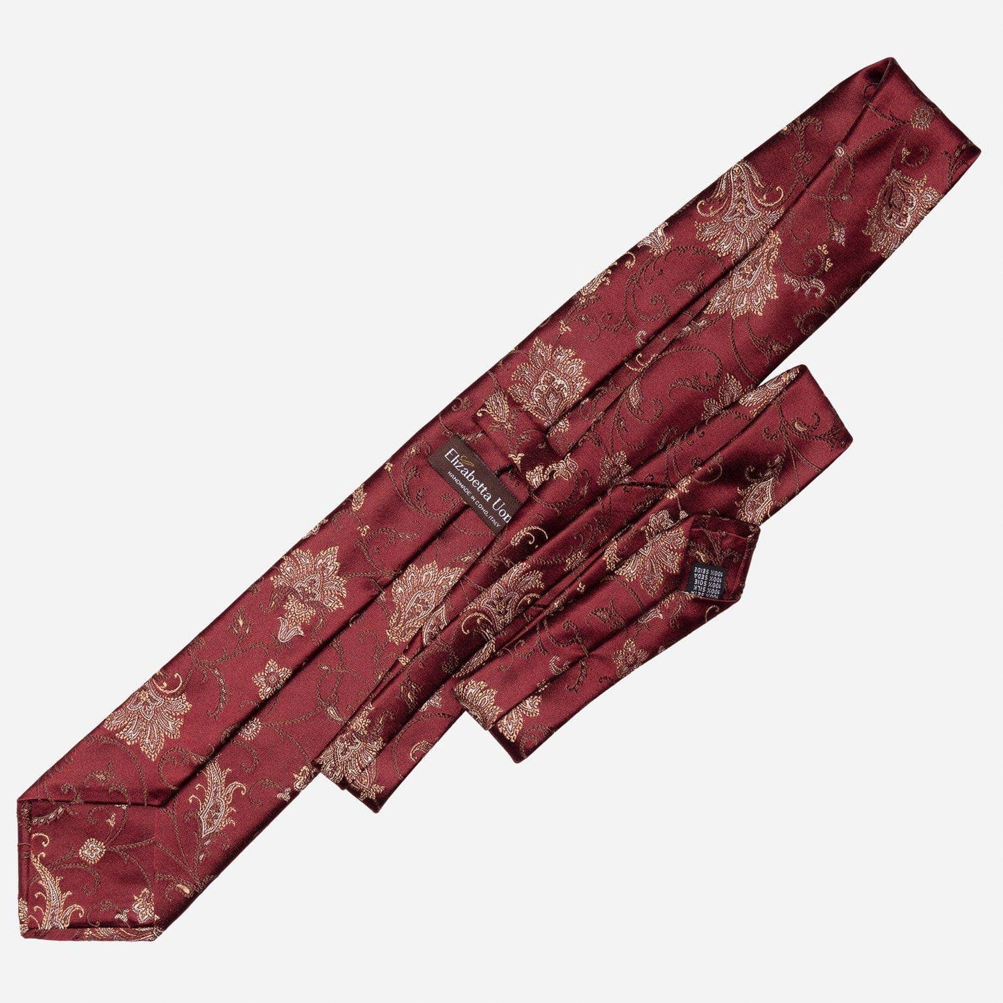 Prosecco - Silk Jacquard Tie - Burgundy