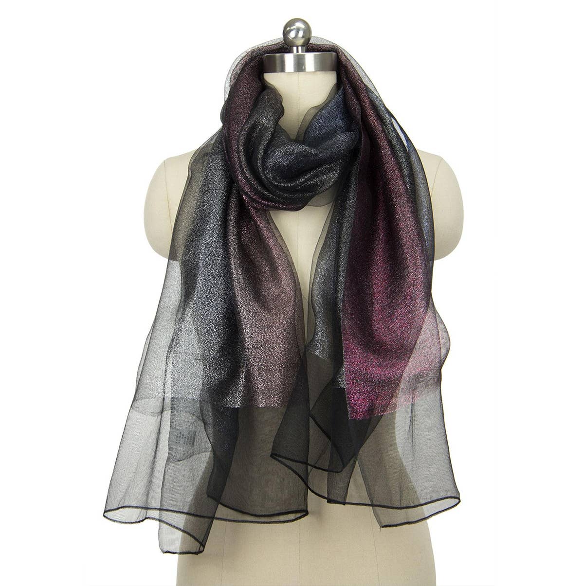 Silk Glitter Ombre Scarf