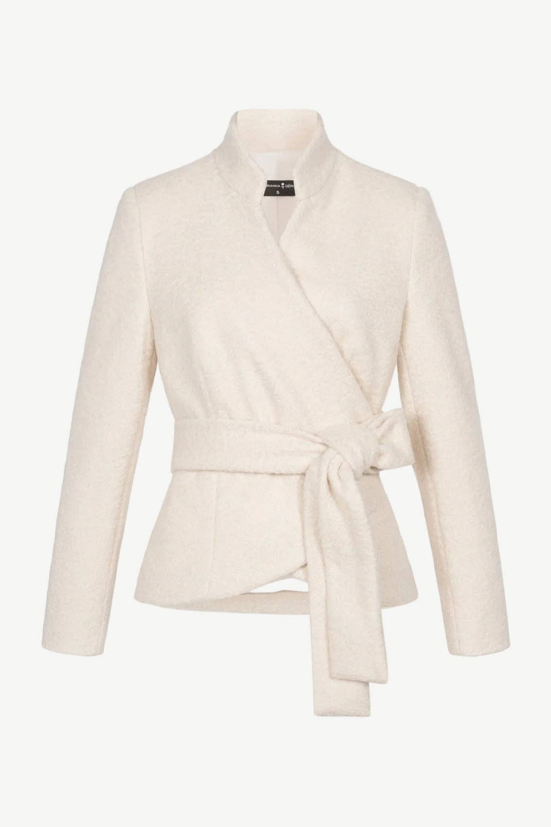 Cream wrap jacket