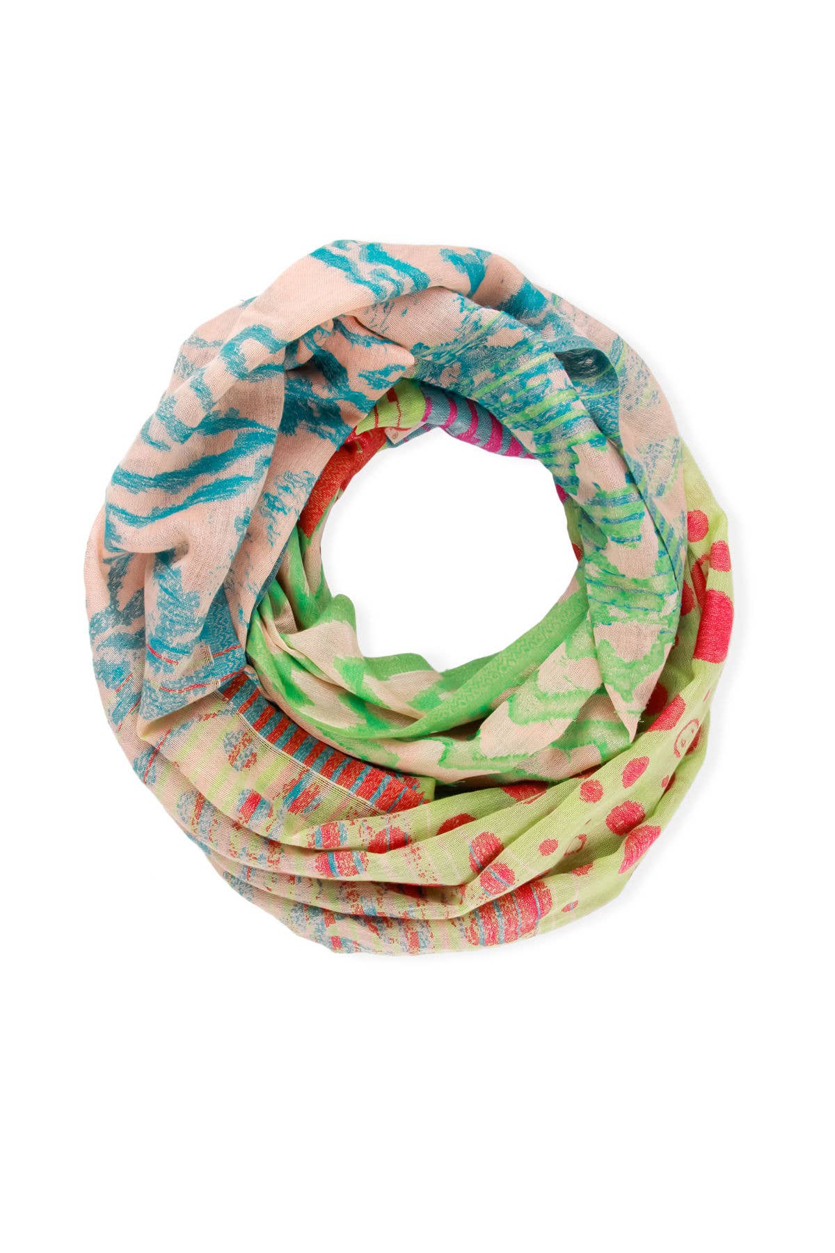 Loop Lime Red Scarf