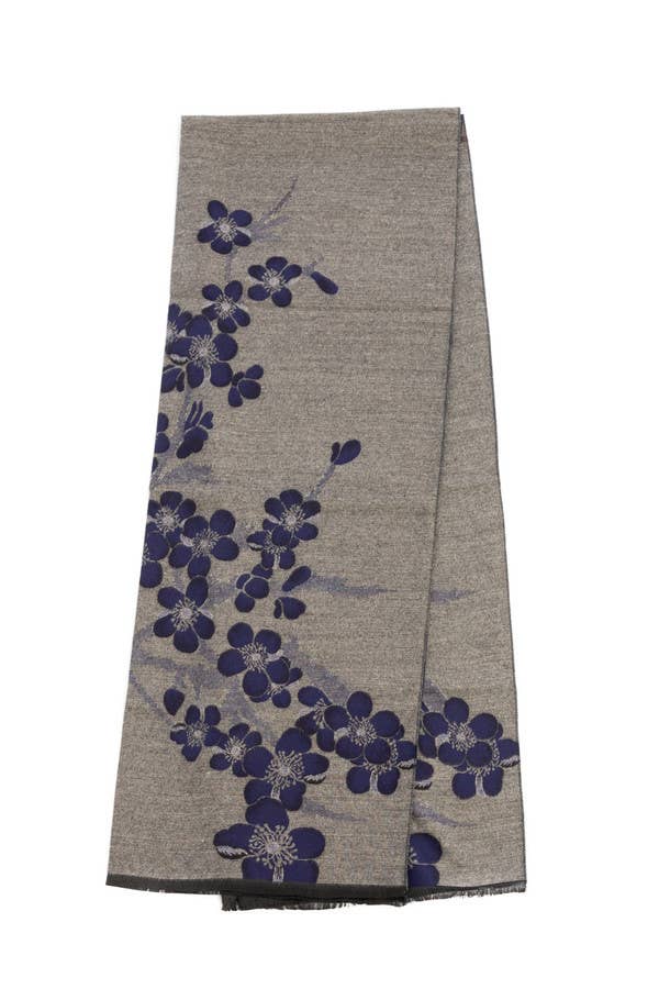 Reverse Garden Printed Viscose Scarf